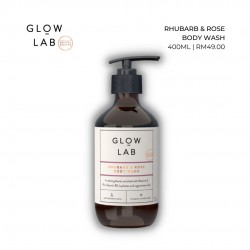 Glow Lab B/Wash Rhubarb & Rose 400ml