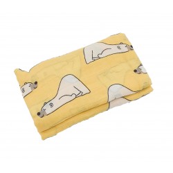 Akarana Baby Newborn Baby Bamboo Muslin Swaddle Soft Blanket (Bear)