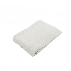 Akarana Baby Waffle Weave Baby & Toddler Blanket 100% Cotton (White)