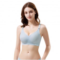 Akarana Baby Laser-Cut Basic Maternity & Nursing Bra *Free 1pc Extender - Ultra Thin (Light Blue)