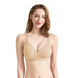 Akarana Maternity Seamless Deep V Maternity & Nursing Bra (Nude)