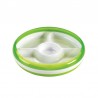 OXO TOT Divided Plate With Removable Ring - Green