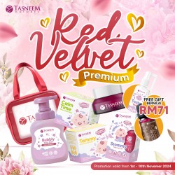 Set Newborn Premium Red Velvet (4 + 2 in Exclusive Pouch) - Perfect for Newborn Baby