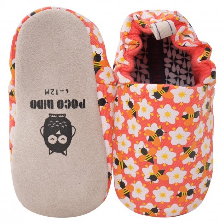 Poco Nido Coral Bees Mini Shoes