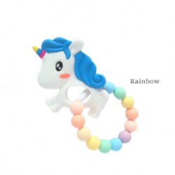 Teether Joy Rainbow Ring (White Fancy Unicorn)
