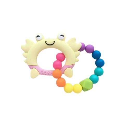 Teether Joy Vibrant Duo Ring (Yellow Crab)