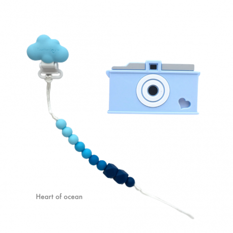 Teether Joy Heart of Ocean (Blue Camera)