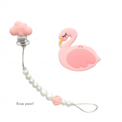 Teether Joy Rose Pearl (Flamingo)