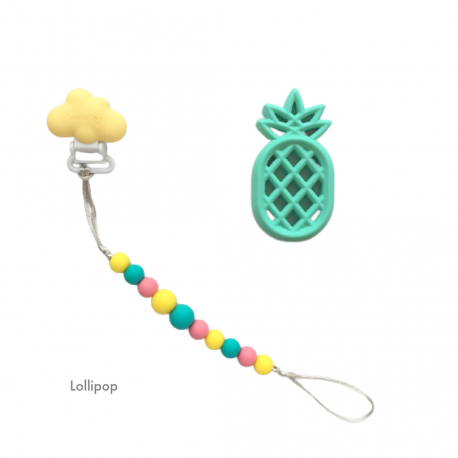 Teether Joy Lollipop (Turquoise Pineapple)