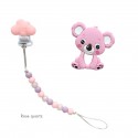 Teether Joy Rose Quartz (Pink Koala)