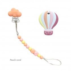 Teether Joy Peach Coral (Pink Hot Air Balloon)