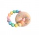 Teether Joy Rainbow 12 - Pink Donut Ring