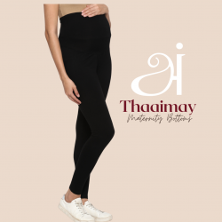 Over Belly Maternity Basic Leggings (Black)