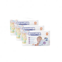 Besuper Baby Diaper Tape NB 36 PCS X 3 Packs 