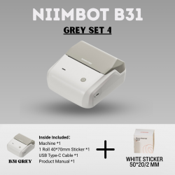 Niimbot B31 Mini Portable Label Sticker Printer | Machine Inkless Thermal | Free 1 roll sticker