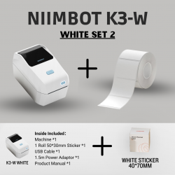 Niimbot K3_W Mini Portable Label Sticker Printer | Machine Inkless Thermal | Free 1 roll sticker