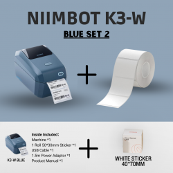 Niimbot K3_W Mini Portable Label Sticker Printer | Machine Inkless Thermal | Free 1 roll sticker