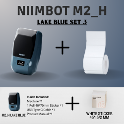 Niimbot M2_H Mini Portable Label Sticker Printer | Machine Inkless Thermal | Free 1 roll sticker