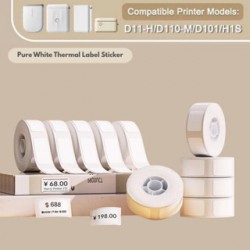 Niimbot D11/D110/D101/H1S White Sticker | Name Tag Stciker | Waterproof Sticker | Oilproof Sticker