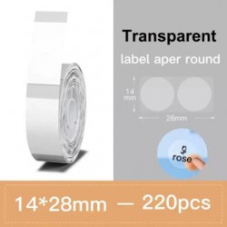 Niimbot D11/D110/D101/H1S Transparent Sticker|Name Tag Stciker|Waterproof Sticker|Oilproof Sticker