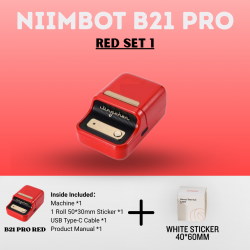 Niimbot B21-PRO Mini Portable Label Sticker Printer | Machine Inkless Thermal | Free 1 roll sticker