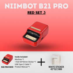 Niimbot B21-PRO Mini Portable Label Sticker Printer | Machine Inkless Thermal | Free 1 roll sticker