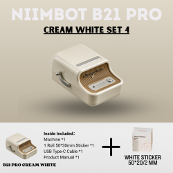 Niimbot B21-PRO Mini Portable Label Sticker Printer | Machine Inkless Thermal | Free 1 roll sticker