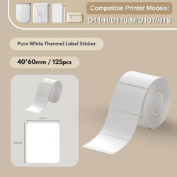 Niimbot B21/B1/B3S/B31/K3/M2 White Sticker | Waterproof Sticker | Oilproof Sticke