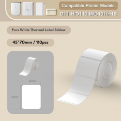 Niimbot B21/B1/B3S/B31/K3/M2 White Sticker | Waterproof Sticker | Oilproof Sticke