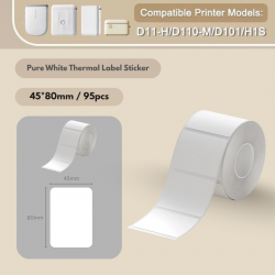 Niimbot B21/B1/B3S/B31/K3/M2 White Sticker | Waterproof Sticker | Oilproof Sticke