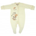 Trendyvalley Organic Cotton Baby One Piece Suit Romper With Covered Glove And Socks (I Love Mum & Dad)