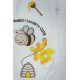 Trendyvalley Organic Cotton Baby Zip One Piece Sleep Bag with Hands and Feet Covered (Bee)