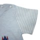 Trendyvalley Organic Cotton Short Sleeve Baby Shirt and Pants (London Bridge Blue)