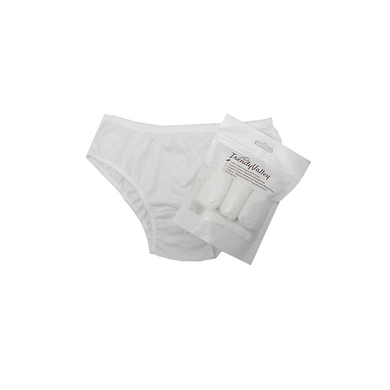4 Pcs Cotton Disposable Panties Travel Pack Light Weight Underwear