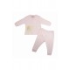 Trendyvalley Organic Cotton Long Sleeve Baby Shirt and Pants (Twinkle Star Pink)