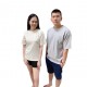 Trendyvalley Vagorah Organic Cotton Adult Wear / Family Wear Tshirt Tee Shirt(Cream)