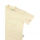 Trendyvalley Organic Cotton Kids & Baby Outing wear Short Sleeve Shirt TShirt Short Pants Growl -Cream+Grey