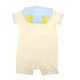 Trendyvalley Organic Cotton Short Sleeve Short Pant Baby Romper With Hat Giraffe(Blue)
