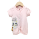 Trendyvalley Organic Cotton Short Sleeve Short Pant Baby Romper 2 in 1 Gift Set (Pink Set)