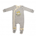 Trendyvalley Organic Cotton Long Sleeve Long Pant With Covered Feet Baby Romper （Rabbit Limited)