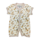 Trendyvalley Organic Cotton Short Sleeve Short Pant Baby Romper (Amber Autumn)