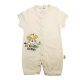 Trendyvalley Organic Cotton Short Sleeve Short Pant Baby Romper (Limited Edition Bunny Cream)