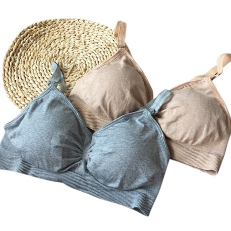 Trendyvalley Monocoz 2 in 1 Seamless Nursing Bra Maternity Breastfeeding Bra + Pregnancy Bra