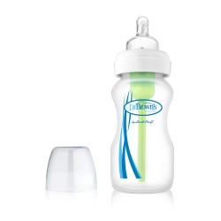 Dr Brown's Options PP Wide-Neck Baby Bottle (270ml/9oz) With Level 2 Nipple
