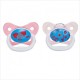 Dr Brown's Prevent Butterfly Shield Pacifier - Stage 2 (6 - 12M) Pink, 2 Pack
