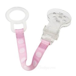Dr Brown's Pacifier Tether/Clip - Pink