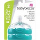 Baby Brezza Stage 2 Replacement Baby Bottle Nipples with Anti-Colic Truflo Vent System (2 Packs)