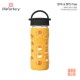 Lifefactory 12oz Glass Water Bottle with Silicone Sleeve (Marigold)