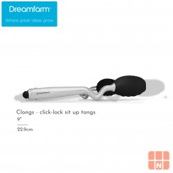 Dreamfarm 9" Clongs, click-lock sit up tongs, 1 pack