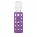 Lifefactory 9oz Glass Baby Bottle with Protective Silicone Sleeve